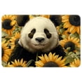 thumbnail image 1 of Panda Polyester Non-Slip Machine Washable Bath Rugs Office Mat Floor Mats, 1 of 6