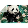 thumbnail image 1 of Panda Polyester Right-Angle Floor Mat - Durable Entryway Rug for Home Decor with Backing - Easy to Clean Indoor/Outdoor Welcome Mat., 1 of 6