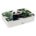 thumbnail image 1 of Panda Portable PU Leather Jewelry Display Organizer Box with Removable Compartment, 1 of 6