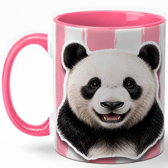 Panda Portrait Coffee Mug, Wildlife Animal Mug, Ceramic 11 oz