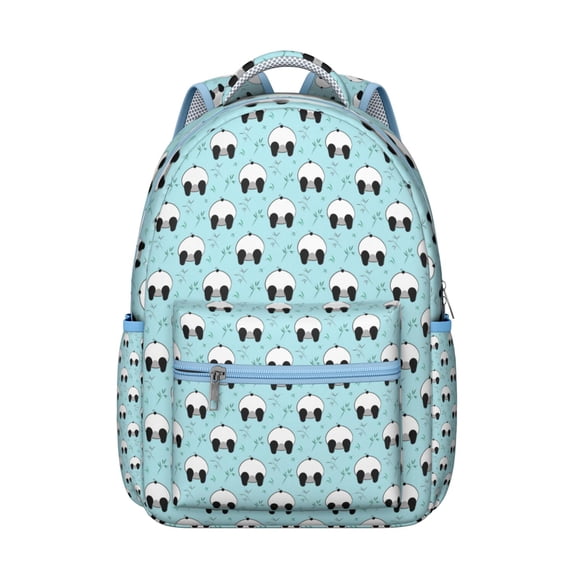 Panda Print Backpack - Waterproof School Bag for Teens & Adults, Durable College Laptop Backpack with Padded Straps & Spacious Compartments