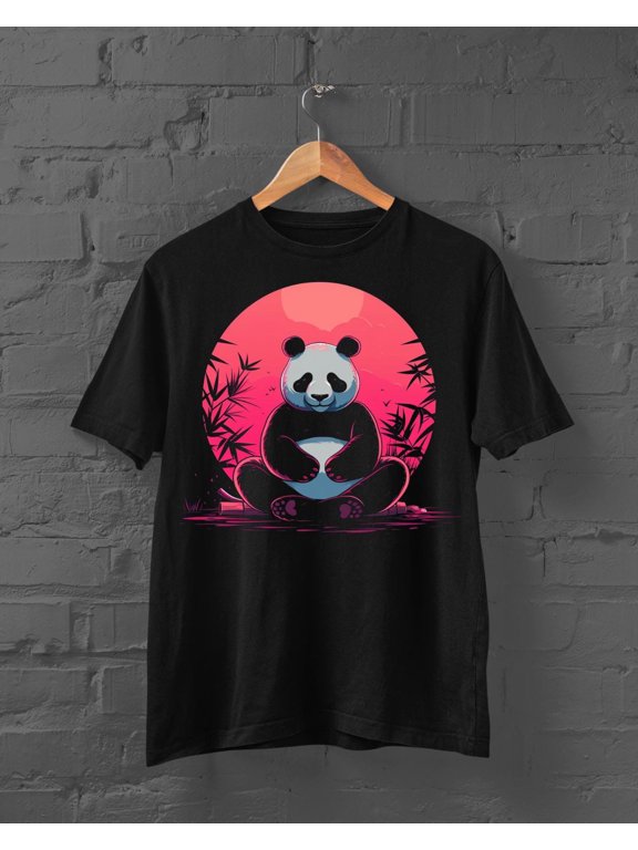 Panda Print T-Shirt | Japanese Tshirt | Harajuku | Y2K Top | Panda Tshirt | Japanese Streetwear | Kanji Print Tshirt |Japanese Panda Tshirt