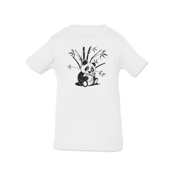 Panda Reading A Book T-Shirt Infant -Image by Shutterstock, 24 Months
