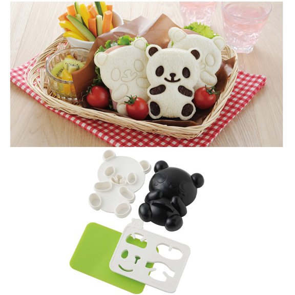 Panda Rice Ball Mold, Food Grade Plastic Non-Stick Mold, Reusable DIY Mold for Sushi Rice Ball Bento Home Kitchen Cooking