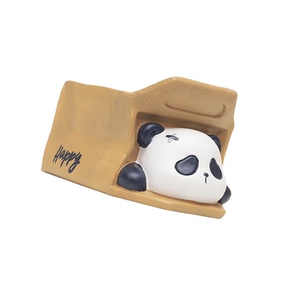 Panda Shape Planter Handmade Waterproof Resin Flower Pots Decorative Pen Holder Balcony Plant Container