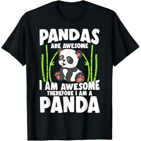 Panda Shirt Cute Panda Tshirt Pandas Are Awesome Panda Bear T-Shirt