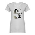thumbnail image 1 of Panda  Silhouette Shaped T-Shirt Women -Image by Shutterstock, Female Small, 1 of 2
