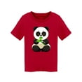 thumbnail image 1 of Panda Sits And Eats Bamboo T-Shirt Toddler -Image by Shutterstock,  3 Toddler, 1 of 2