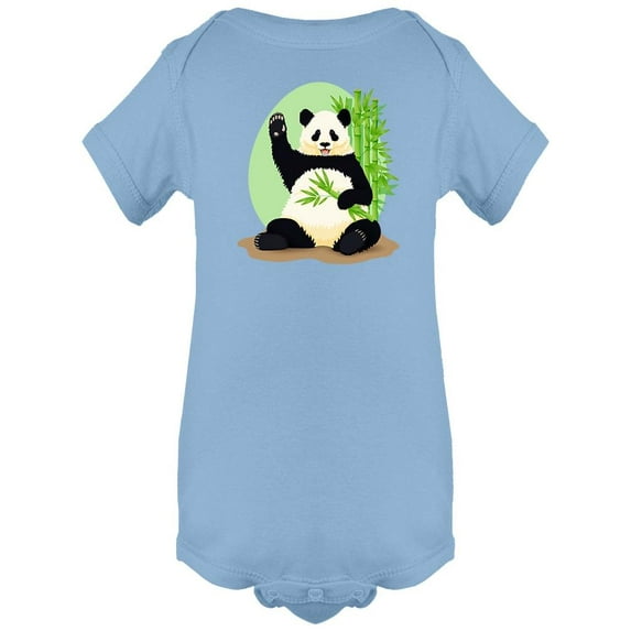 Panda Sitting With Bamboo Bodysuit Infant -Image by Shutterstock, 12 Months