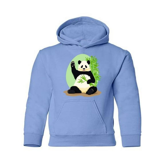 Panda Sitting With Bamboo Hoodie Juniors -Image by Shutterstock,  Large