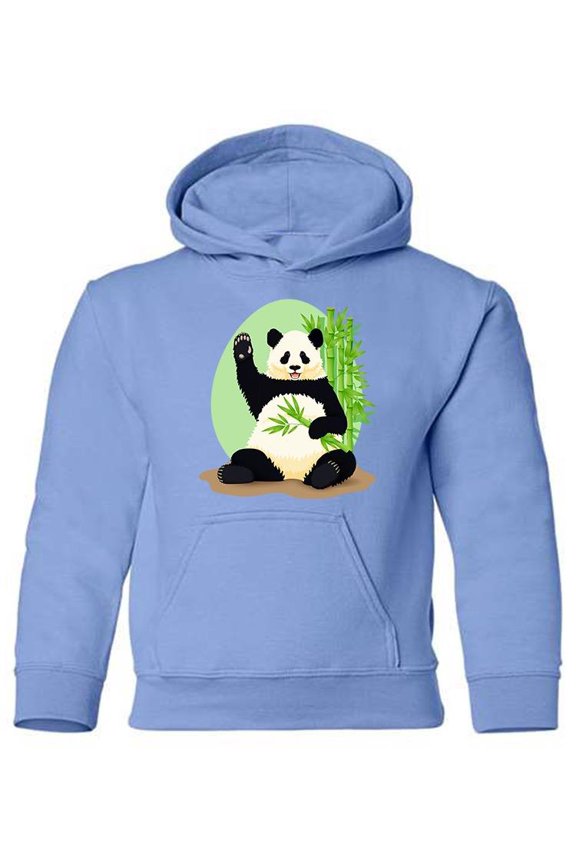 Panda Sitting With Bamboo Hoodie Juniors -Image by Shutterstock, Large