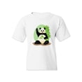 thumbnail image 1 of Panda Sitting With Bamboo T-Shirt Juniors -Image by Shutterstock,  Medium, 1 of 4