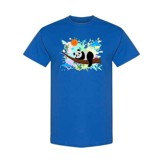 Panda Sleeps On A Branch T-Shirt Men -Image by Shutterstock, Male XX-Large