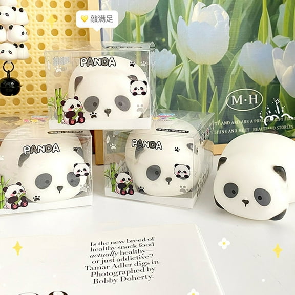 Panda Squishy Stress Ball - Soft Sensory Fidget Dough Ball, Perfect Party Favor & Easter Basket Stuffer for Stress Relief