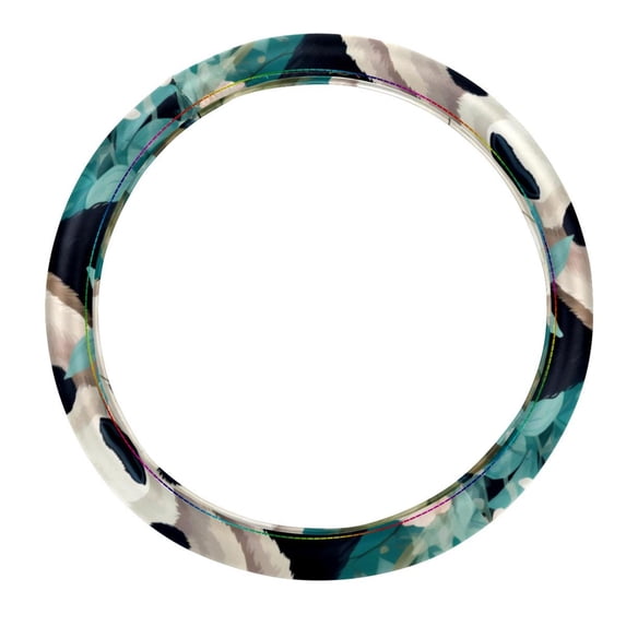 Panda Steering Wheel Cover, Car Wheel Covers, 14.5 Inch Printing PVC Leather Auto Accessories