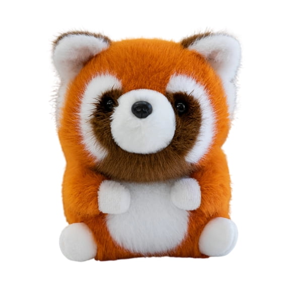 Panda Stuffed Animal, 15Cm Fluffy Red Panda Figure with Cuddly Plush Material, Cute Bedroom decor and Cute desk decor for Cozy Space Styling