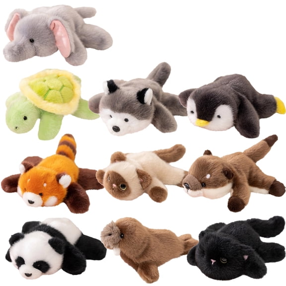 Panda Stuffed Animal Cute Plush Toy Soft Huggable Small Panda Plushie Ideal Birthday Gift for Kids Girls Boys Perfect for Nursery Bedroom or Travel,I