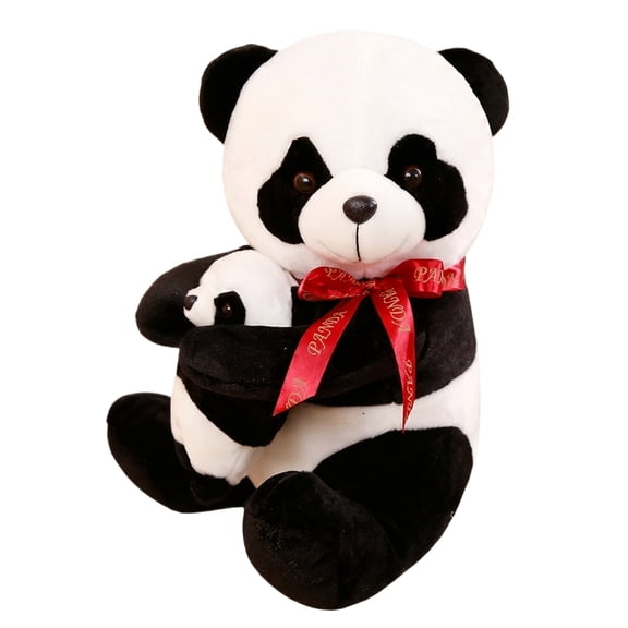 Panda Stuffed Animal Soft Plush Play Companion for Student Young and Young Home Nursery Display Casual Play Holiday Present Animal Plushies 12 Inch