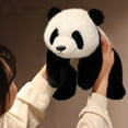 thumbnail image 1 of Panda Stuffed Animals, Panda Plush, Handmade Realistic Giant Panda Plush, 11.81" Lifelike Animals, 1 of 7