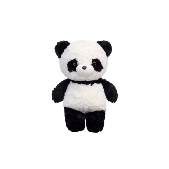 Panda Stuffed Animals Soft Bedtime Plush Toys with Fluffy Curly Fur, Cute Plushies Toddler Kids Toys, Birthday Holiday Gifts for Boys Girls Friends