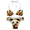 thumbnail image 1 of Panda Sunflower Detachable Sponge Adjustable Strap Bikini Set Two-Pack, Beach & Pool Scenes, Bikinis Swim Suits, 1 of 6