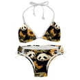 thumbnail image 1 of Panda Sunflower Detachable Sponge Adjustable Strap Bikini Set Two-Pack Swim Suits - Ideal for All Your Swimming Scenes!, 1 of 6