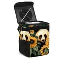 thumbnail image 1 of Panda Sunflower Foldable, with Lid, Leak-Proof, Hanging Storage Bag Car Trash Can Garbage Bin, 1 of 6