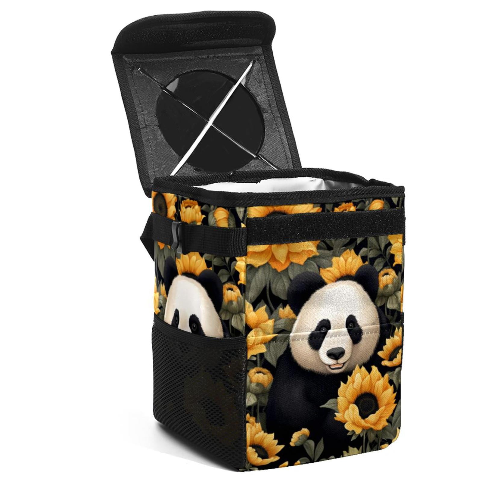 Fresh Look at Panda Sunflower Mini Trash Can Car Garbage Can Car Trash