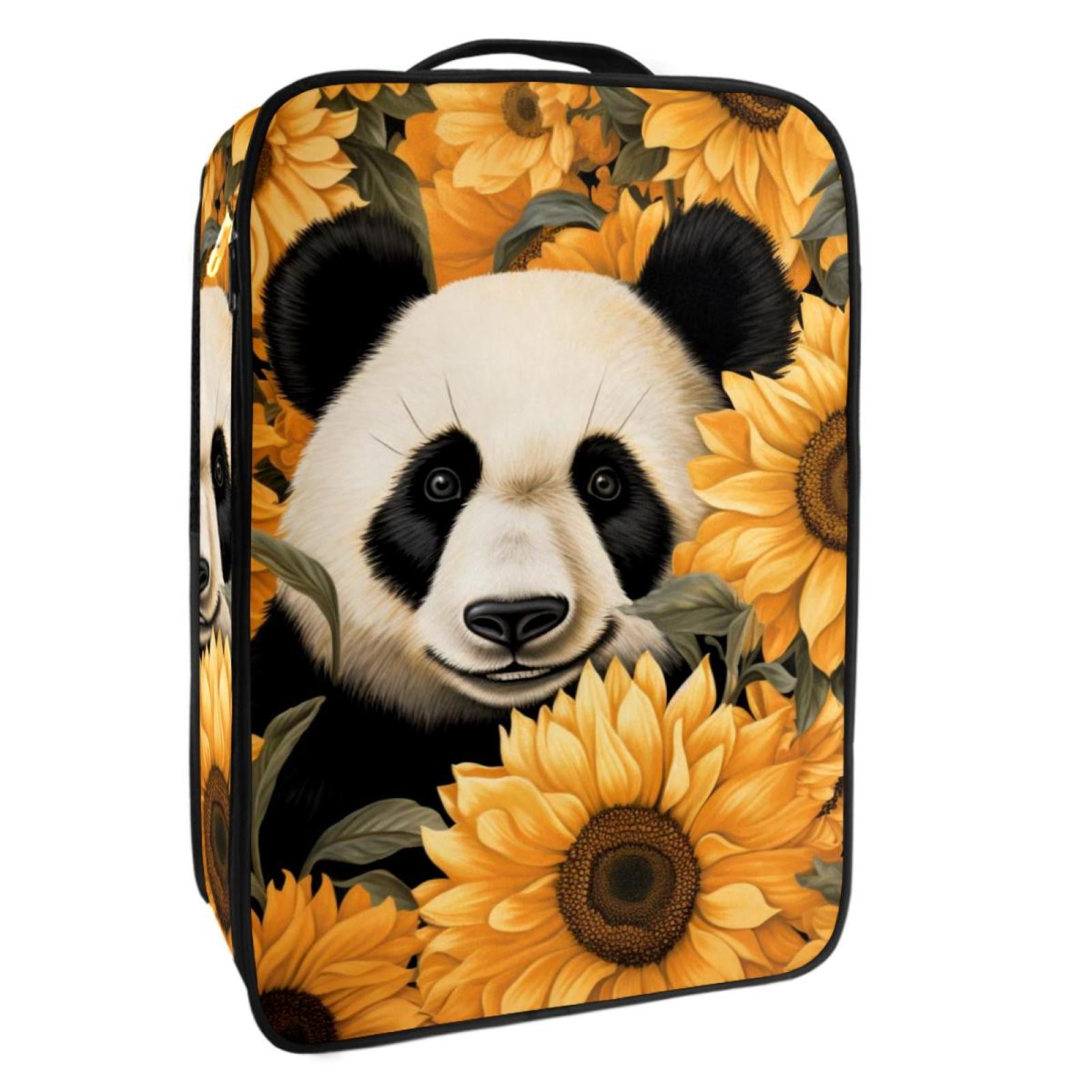 Panda Sunflower Polyester Shoe Box Organizer Storage Container 23x31cm ...