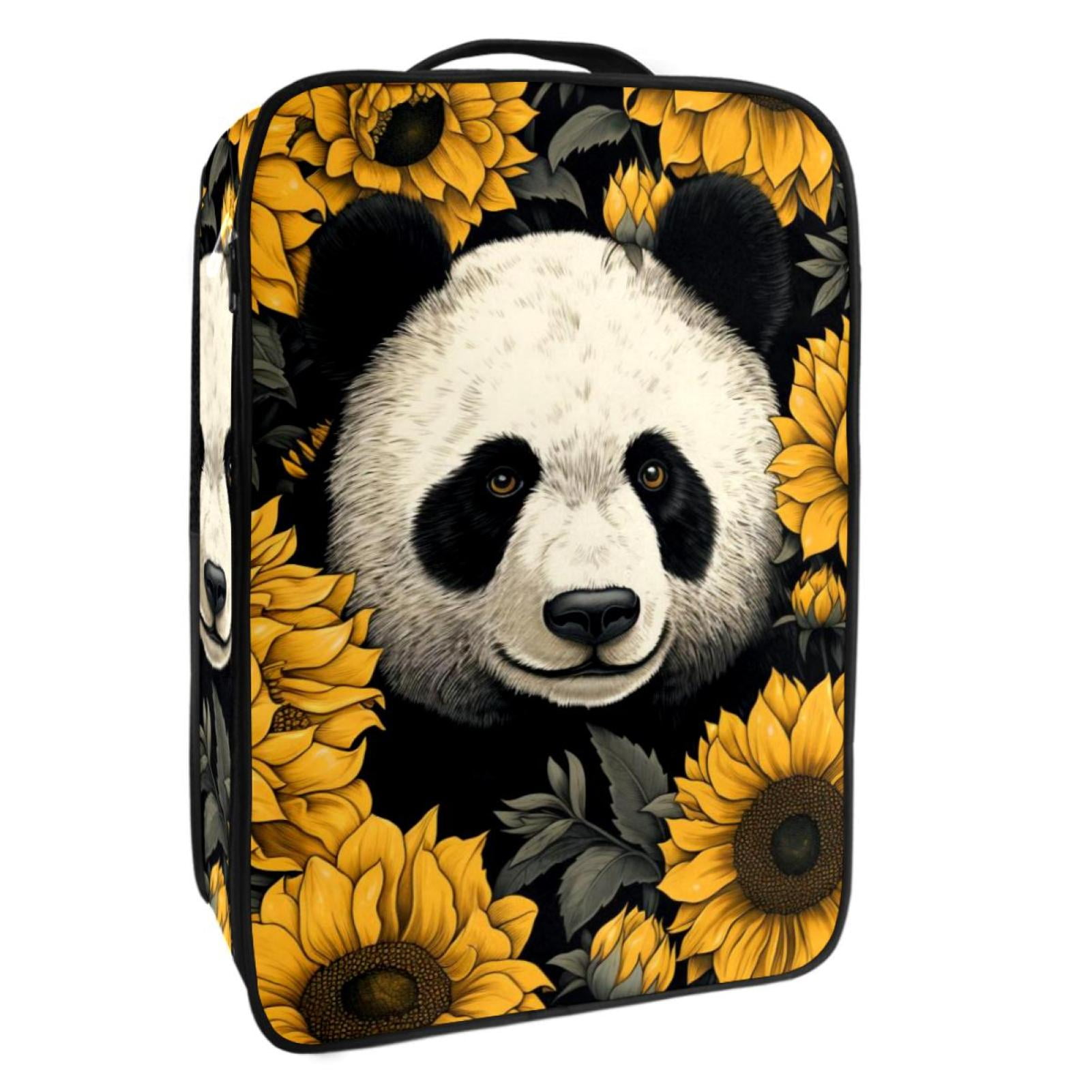 Panda Sunflower Polyester Shoe Rack Organizer Storage Box for Shoes ...