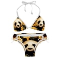 thumbnail image 1 of Panda Sunflower Women's Detachable Sponge Adjustable Strap Bikini Set Swim Suit Two-Pack, 1 of 6