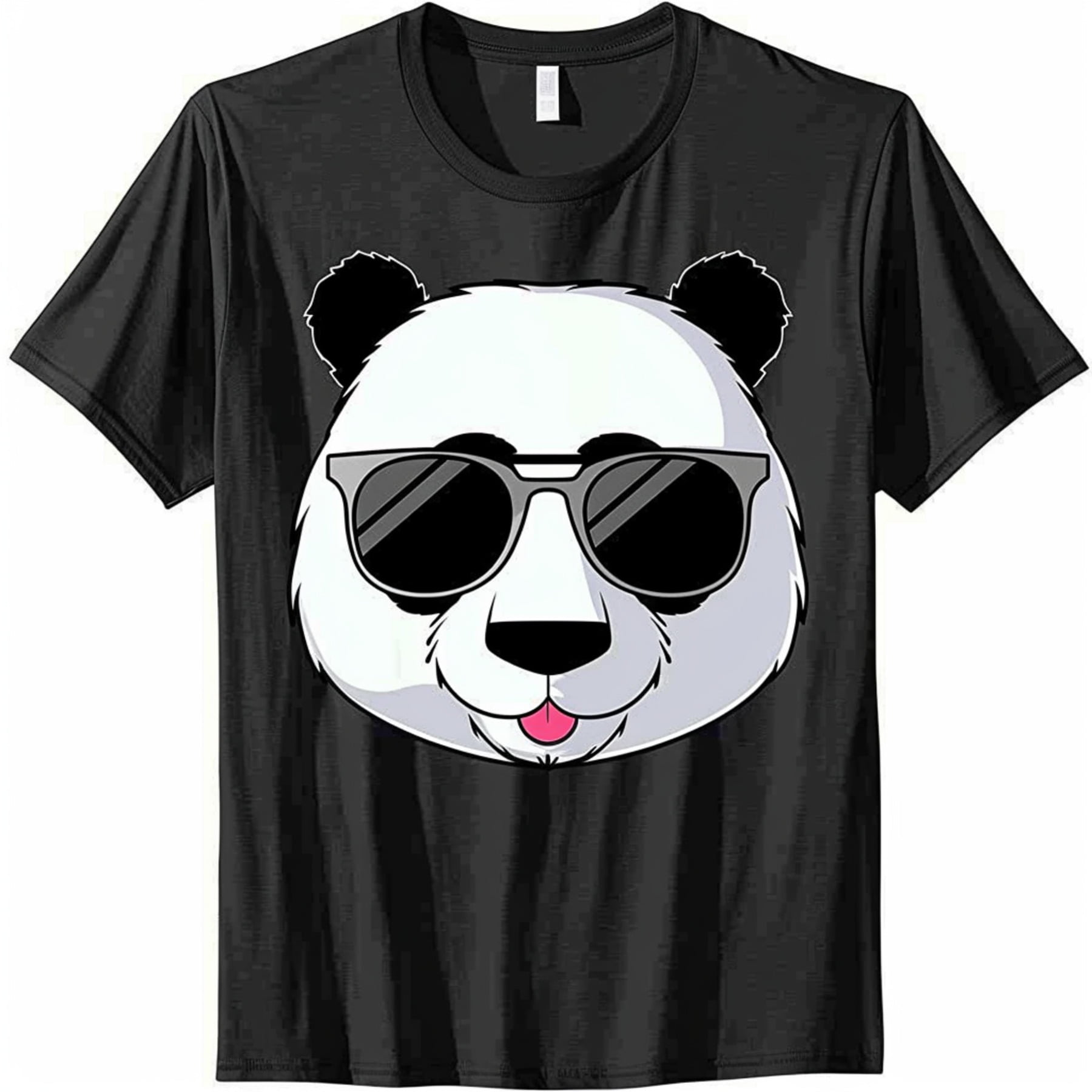 Panda Sunglasses Graphic Tee Cute Cartoon Design Vector Art Perfect for ...