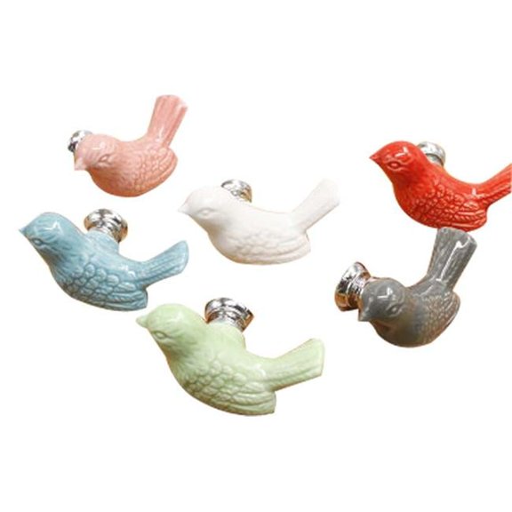 Panda Superstore 0.98 x 0.98 in. Lovely Starfish Resin Kids & Adult Drawer & Cabinet Handles & Pulls, Multi Color - Set of 3