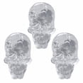 thumbnail image 1 of Panda Superstore  1.18 x 1.18 x 1.85 in. Simulated Skull Bone Drawer Handles Cabinet Knobs Set, Clear - Sad Face - 3 Piece, 1 of 1