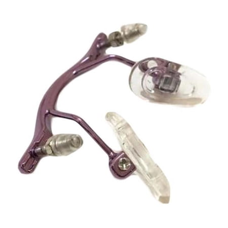 Panda Superstore 1.22 in. Metal Nose Bridge Replacement Rimless Glasses Frame Part, Purple