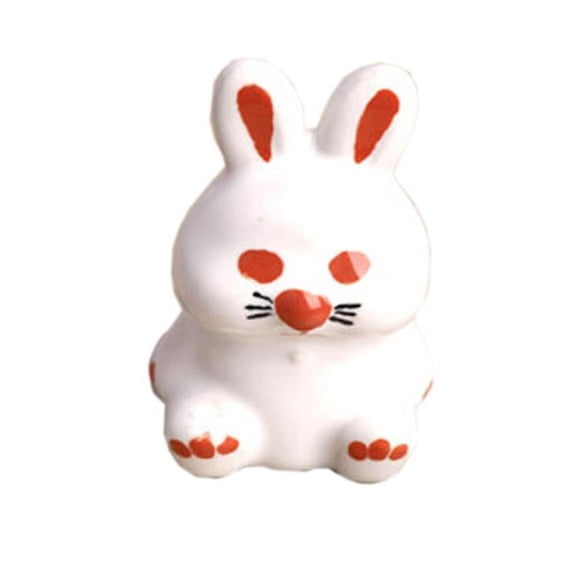 Panda Superstore 1.7 x 0.98 x 1 in. Cute Bunny Ceramic Kids Room Decors Drawer Handles, Pulls & Cabinet Knobs, Plum - Set of 2