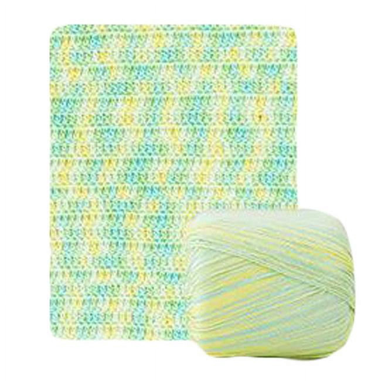 Panda Superstore  1 Skein DIY Crochet Handbag Knitting Dye Lace Yarn, Green & Yellow