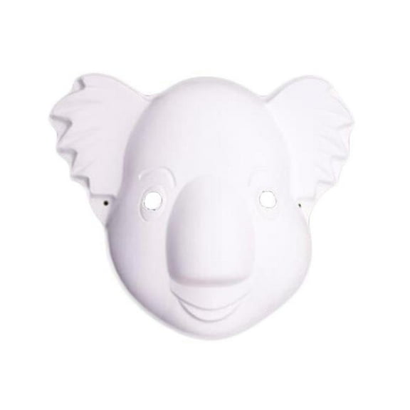 Panda Superstore  10 Piece White Mask DIY Costume Mask Koala Mask Painting Mask Paper Blank Mask