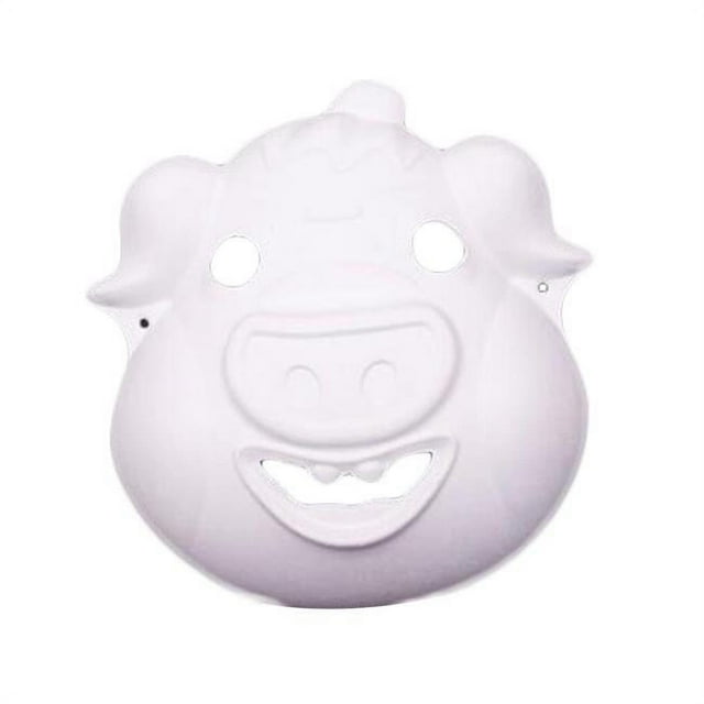 Panda Superstore 10 Piece White Mask DIY Costume Mask Pig Mask Painting