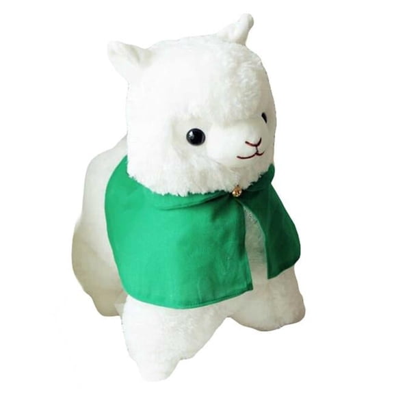 Panda Superstore 13 in. Alpaca Plush Doll 3D Stuffed Animal Throw Pillow Sofa Decoration Bed Cushion, White