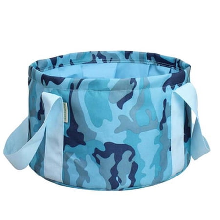 Panda Superstore 15 Litre Collapsible Sink Fishing Folding Bucket Wash Kit, Multi Color