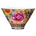 thumbnail image 1 of Panda Superstore PF-HOM367125011-DORIS02095-RP 2.5 oz Flower Handmade Enamel Painted Porcelain Kungfu Chinese Wine & Tea Cup, Gold, 1 of 1