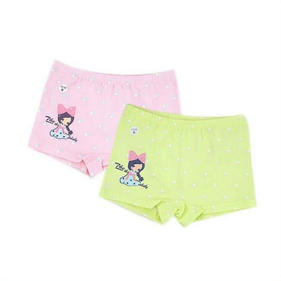 Panda Superstore 2 Piece Girls Cotton Underwears Set Lovely Underpants Reusable Underwear Briefs