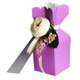 thumbnail image 1 of Panda Superstore  20 Piece Candy Favor European Style Wedding & Birthday Party Gift Box - Purple, 1 of 1