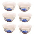 thumbnail image 1 of Panda Superstore  30 ml Chinese Kungfu Handmade Porcelain Japanese Mini Tea Bowl, White - Pack of 6, 1 of 1