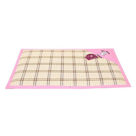 Panda Superstore 53 x 38 cm Hot Pet Dog Bed Fashion Indonesian Cane Mats, Pink