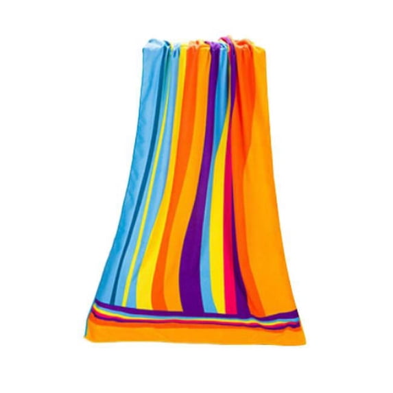 Panda Superstore 55.12 x 27.56 in. Special Bath Towels for Kids, Multi Color - Rainbow