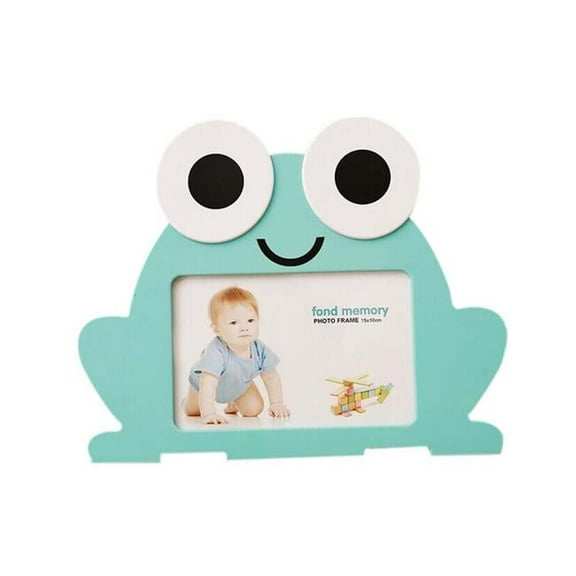 Panda Superstore 6 in. Creative Cartoon Cute Baby Photo Frame - Blue Frog Models
