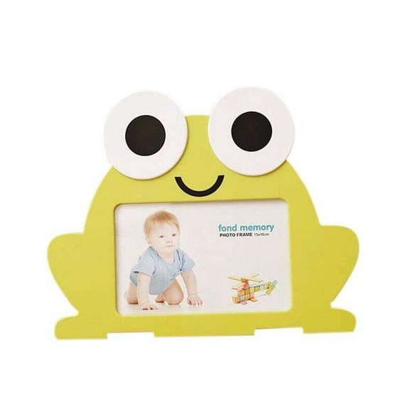 Panda Superstore 6 in. Creative Cartoon Cute Baby Photo Frame - Yellow Frog Models