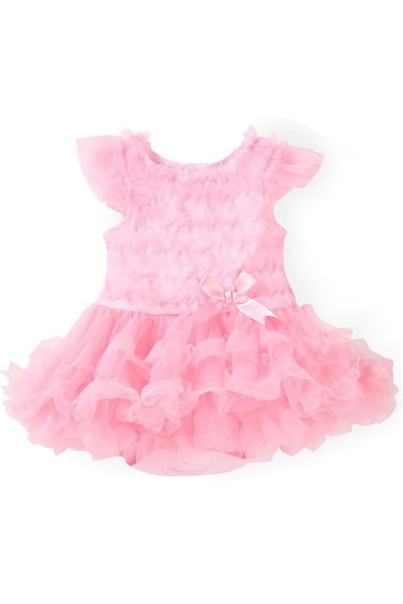 Beautiful Infant Lovely Girls Summer Princess Lace Dress - Pink - 6 to 9 Months